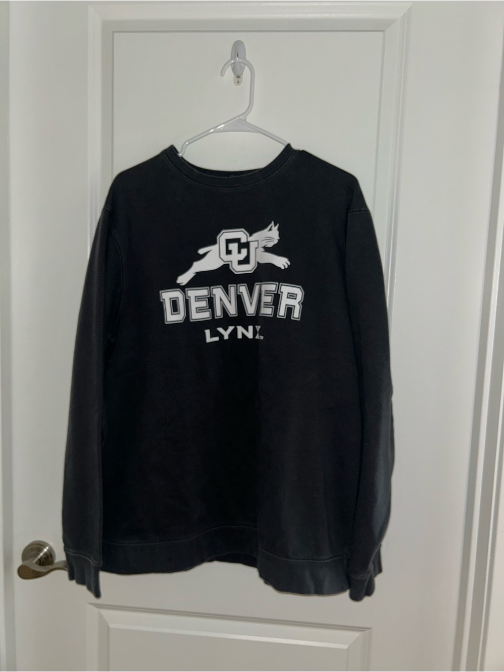 Hollister Black "Denver Lynx" Crewneck Sweatshirt